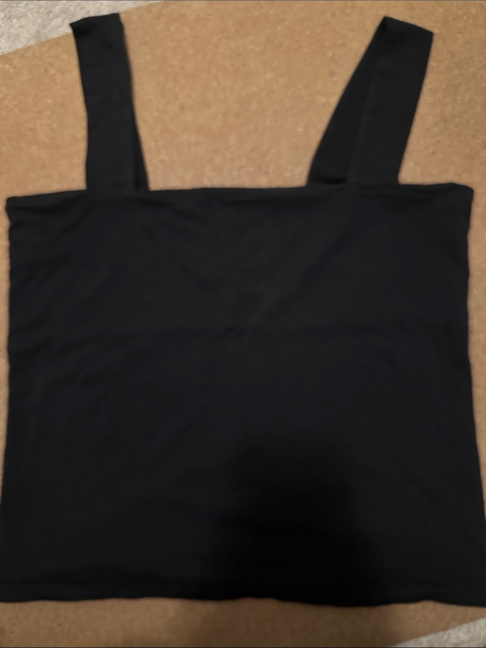 Black LOFT Square-Neck Tank